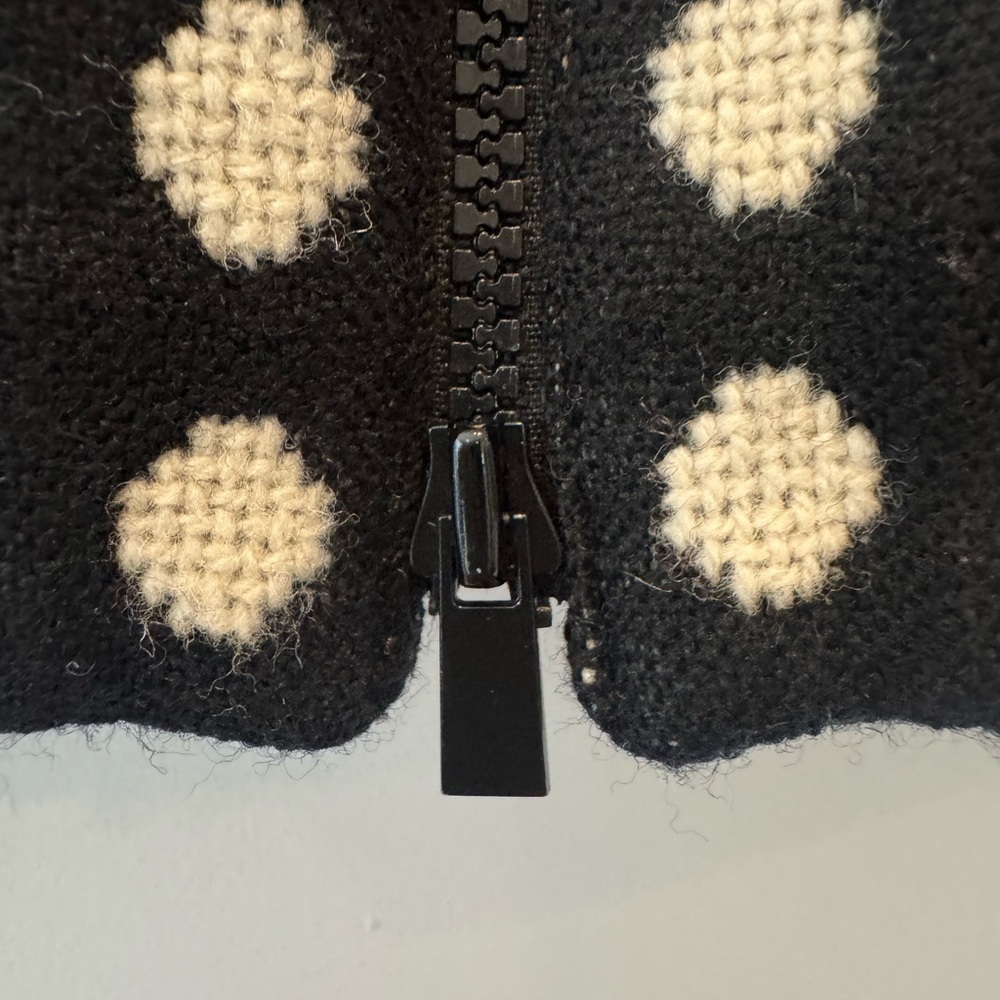 Jones New York Wool Polka Dot Jacket Blazer Classic Chic Size 14 - Picture 6 of 9